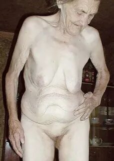 Completely Naked Old Lady