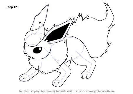 Learn How to Draw Flareon from Pokemon (Pokemon) Step by Ste