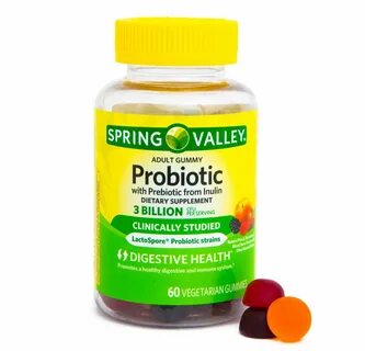 Spring Valley Probiotic + Prebiotic Vegetarian Gummies 60 Co