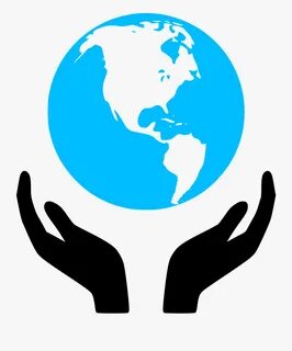 Planet Earth Clipart Us Globe - Hands Holding Earth Png , Fr