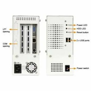 Корпус PAC-53GHW/916AP/BP-3S 3-slot Half-size Chassis, w/BP 