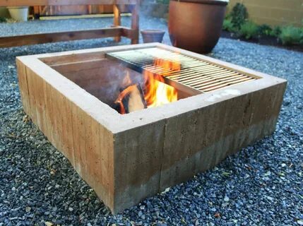 Fire Pit Concrete fire pits, Outdoor fire pit, Fire pit furn