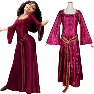Custom Made Tangled Mother Gothel Victorian Medieval Dress A
