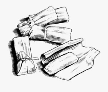 Tamale-drawing - Easy To Draw Tamales , Free Transparent Cli