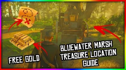 RED DEAD REDEMPTION 2 ONLINE Bluewater Marsh Treasure Map Lo