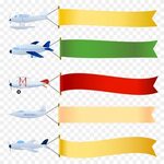 Graphics Vector Banner Airplane With Banner, Aircraft, Vehic