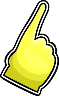 Yellow Foam Finger Club Penguin Rewritten Wiki Fandom