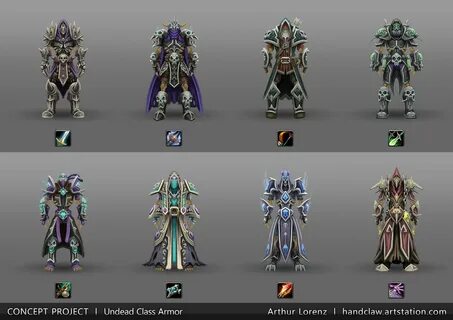 ArtStation - Fan Art World of Warcraft - Racial Class Armor 