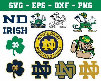 Notre Dame Fighting Irish Football NCAA Logo Svg, Eps, Dxf, 