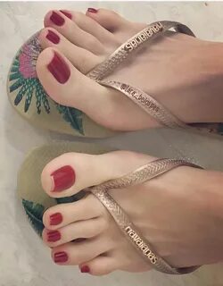 Pin on red toes
