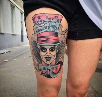 The Mad Hatter tattoo art, tattoo и colorful