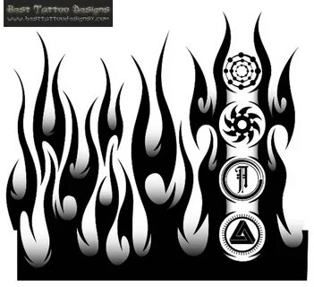 30+ Flame Tattoo Design Stencils