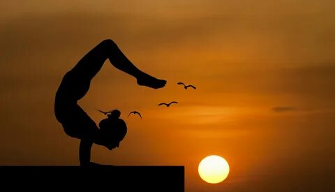 Free Images : yoga, balance, nature, handstand, roof, pose, 