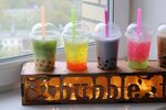 Муляж "Bubble tea" прозрачный со льдом - заказать на Ярмарке