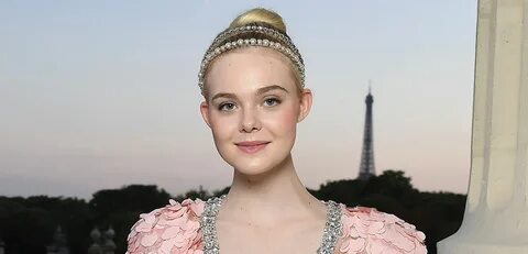 Elle Fanning Gets 'Branded' at Miu Miu Fashion Show Elle Fan