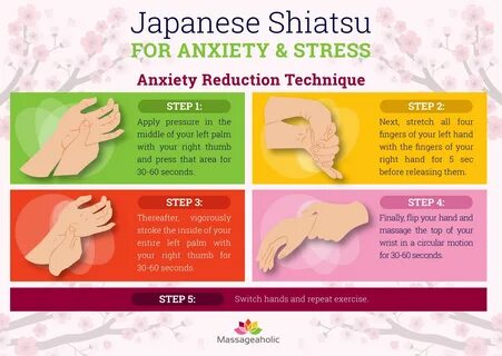Pressure Points For Anxiety - Japanese Shiatsu Self Massage Massage pressure poi