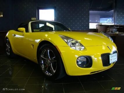 2007 Mean Yellow Pontiac Solstice GXP Roadster #41237634 Pho