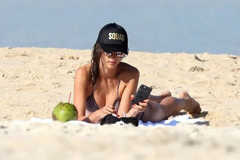 ALESSANDRA AMBROSIO in Bikini on the Beach in Rio 08/06/2016