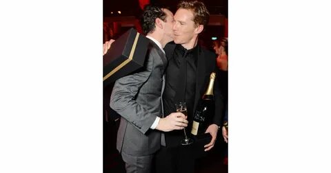 Benedict got a kiss from his Sherlock nemesis Andrew Scott. 