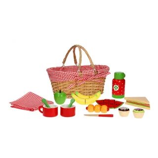 Picnic basket with Content Thimble Toys