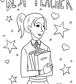 Best Teacher Ever Coloring Pages At Getcoloringscom Sketch C