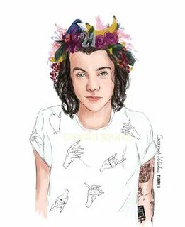 Pin by Recel Domingo on things Harry styles drawing, One dir