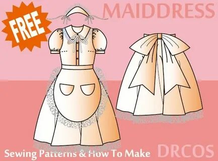 Maid Costume - Free Japanese Cosplay Sewing Pattern! You can