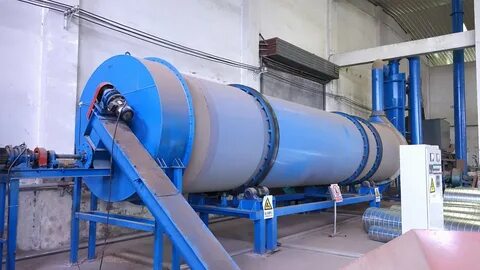 Rotary Drum Wood Dryer with Details - YouTube