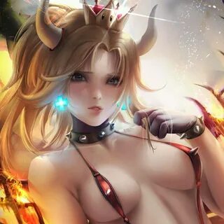 Mercy Bowsette Crossover / 18+ X-ray NSFW - живые обои игры 