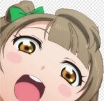 Anime Face - Kotori Minami Render Png Funny Face By Voidxpre