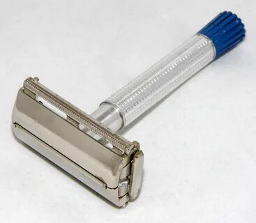 File:Vintage Gillette Blue Tip Super Speed Safety Razor, Mad