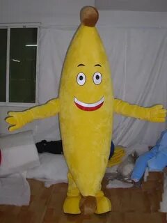 2018 High quality hot yellow colour banana mascot costume fo