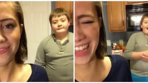 Sister Films Younger Brother's Shocked Reaction To Her Letti