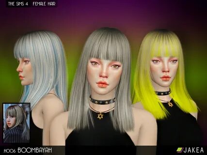 The Sims Resource - JAKEA - H006 - BOOMBAYAH (Female Hair)