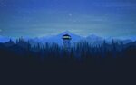 Blue Firewatch (2560x1600) Desktop wallpaper art, Dark wallp