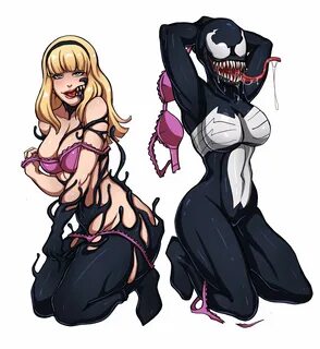 Gwen+Venom イ ラ ス ト