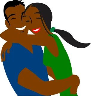 Painted black couple in love free image download