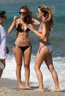 Maria Menounos - wearing a bikini at a beach in Greece - add