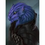m Dragonborn Warlock blue Dnd dragonborn, Character portrait