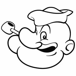 Popeye Free Vector Cartoon coloring pages, Drawing cartoon c