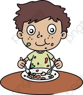 Eat A Messy Boy, Boy Clipart, Hunger, Delicious Png - Eating
