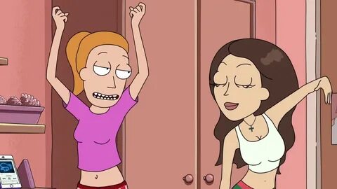 Beth and Tricia sexy dance - Rick And Morty - S04E05 - Rattl