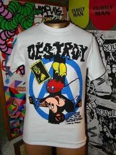 Destroy COLOR version crucified mickey seditionaries shirt E