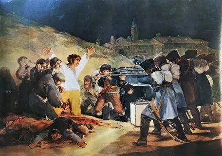 Francisco de Goya - "Fusilamientos del 2 de Mayo" reproducci