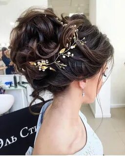 ELSTILE messy wedding updo hairstyle Cabello de novia, Peina