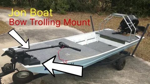 Jon Boat Bow Trolling Mount - YouTube