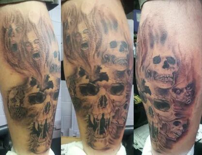 horror movie, zombies, skulls, ghosts Tattoo Ghost tattoo, S