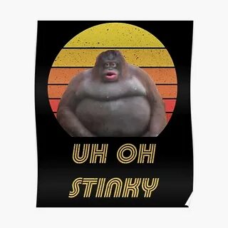 "Uh Oh Stinky Poop Dank Meme" Poster by HappyMonkeyTees Redb