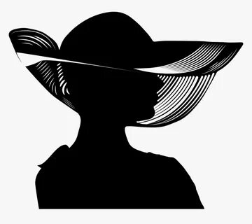 Silhouette Woman With A Hat Image Photography Hat Black - Bl