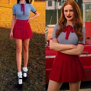 Cheryl Blossom outfits Riverdale fashion, Red skirt outfits,